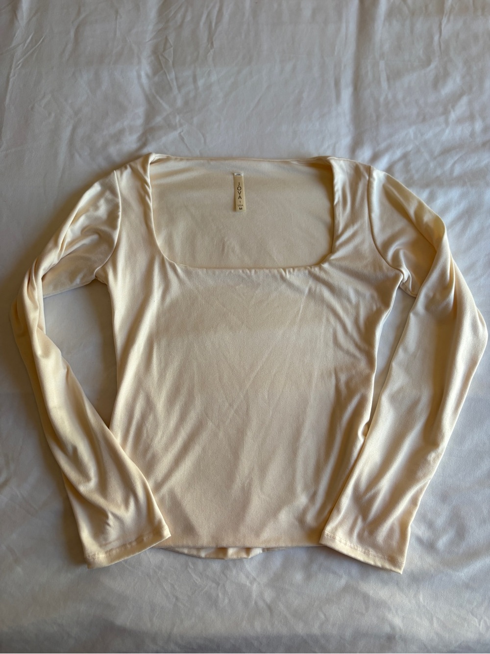 Jova Vanilla Buttery Soft Double Layered Long Sleeve Top Basics Everyday